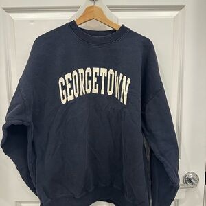 Georgetown Navy Crewneck Sweatshirt